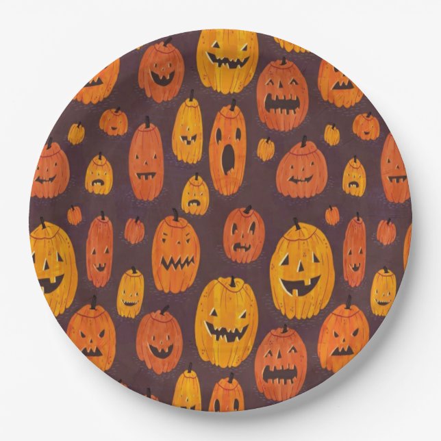 Halloween-Papierplatte Pappteller (Vorderseite)
