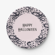 Halloween-Papierplatte zum Thema Schlange