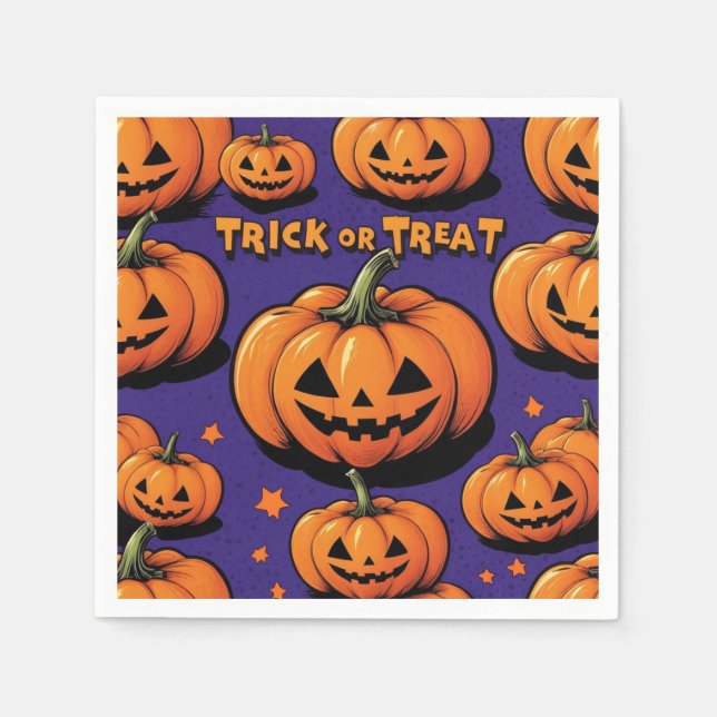Halloween-Papierservietten Serviette (Vorderseite)