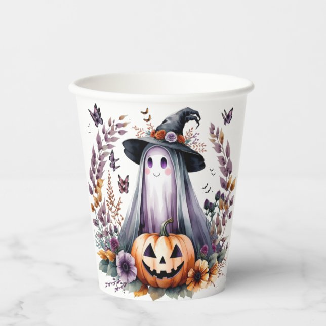 Halloween-Papiertassen Pappbecher (Vorderseite)