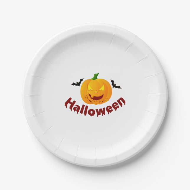 Halloween Pappteller (Vorderseite)