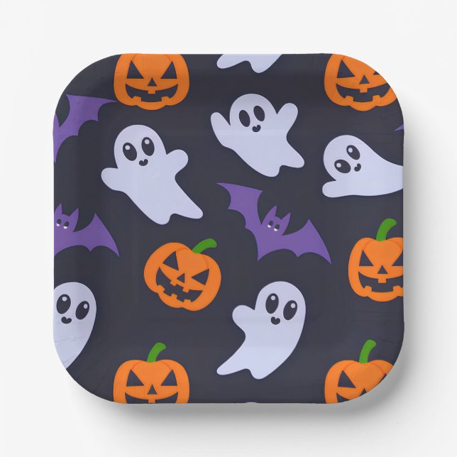 Halloween Pappteller (Vorderseite)