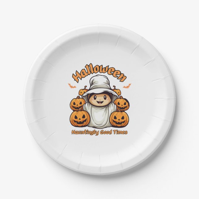 Halloween Pappteller (Vorderseite)