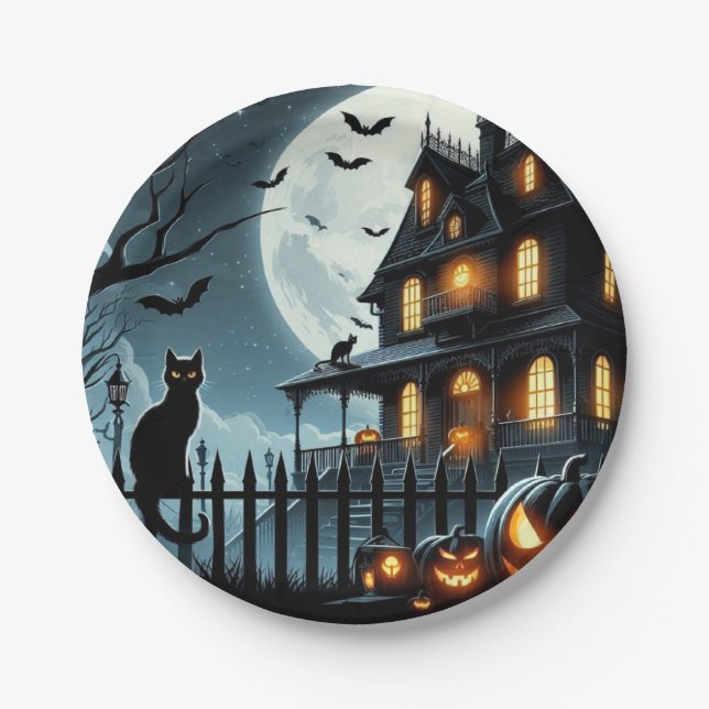 Halloween Pappteller (Vorderseite)