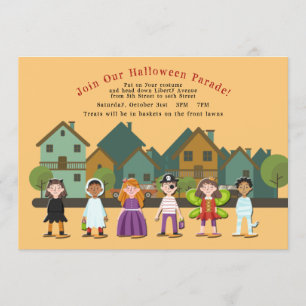 Halloween-Parade - soziale Distanz Einladung