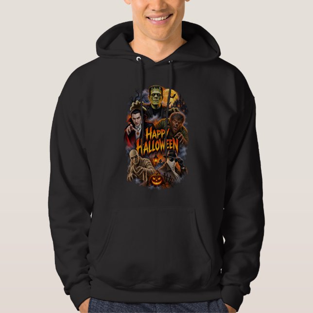 Halloween Paranormal Hoodie – Dunkler Horror (Vorderseite)