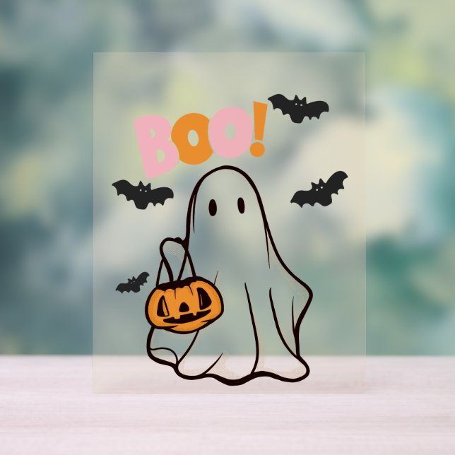 HALLOWEEN-PARTY ACRYLIC SIGN ACRYLSCHILD (Neutral)
