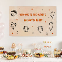 Halloween-Party Adult Vintag Gothic Skull Banner