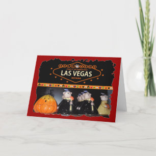Halloween-Party auf der Las Vegas Card Karte