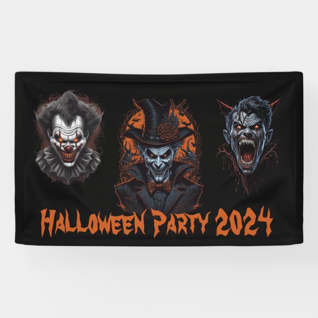 Halloween-Party Banner (Horizontal)