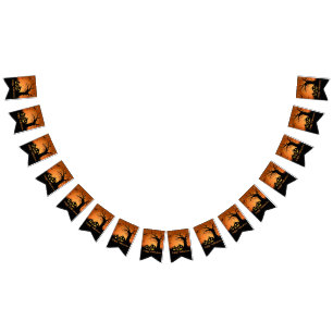 Halloween-Party Banner Flags