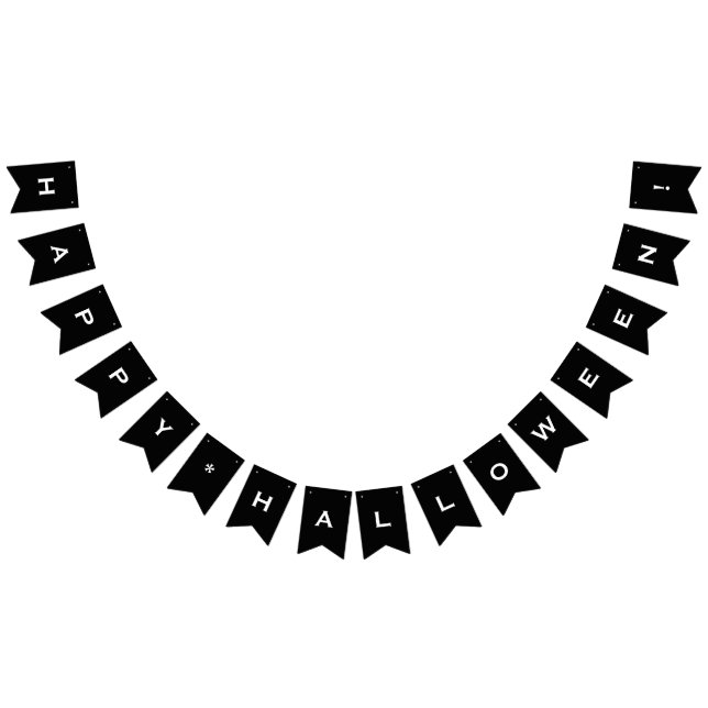 Halloween-Party-Banner mit individuellem Happy Wimpelkette (Alle)