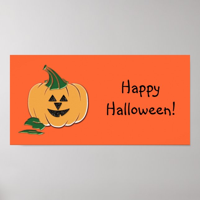 Halloween-Party Banners Poster (Vorne)
