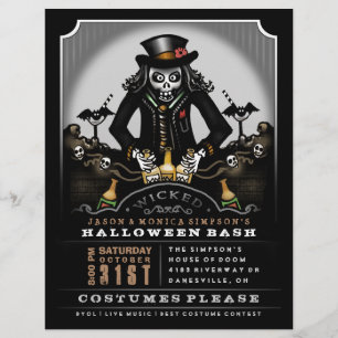 Halloween-Party Bash 8.5 x 11 Flyer