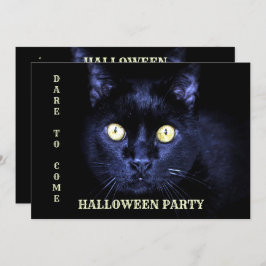 Halloween-Party Beängstigend Black Cat Horror Nigh Einladung
