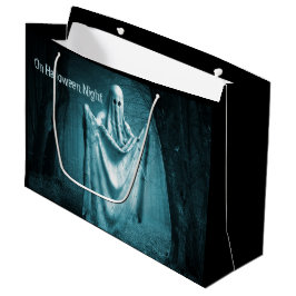 Halloween-Party Beängstigend Ghost Dark Blue Night Große Geschenktüte
