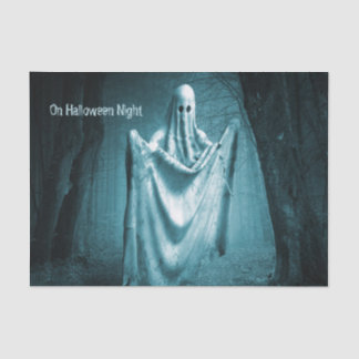 Halloween-Party Beängstigend Ghost Dark Blue Night Seidenpapier