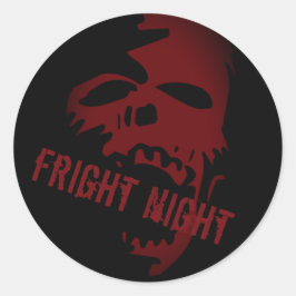 Halloween-Party Beängstigend Red Skull Goth Aufkle Runder Aufkleber