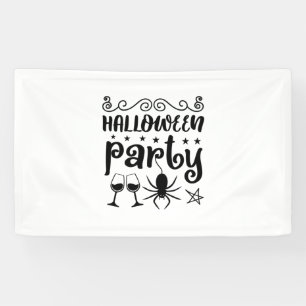 Halloween-Party Birthday Banner