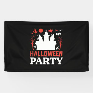 Halloween-Party Birthday Banner