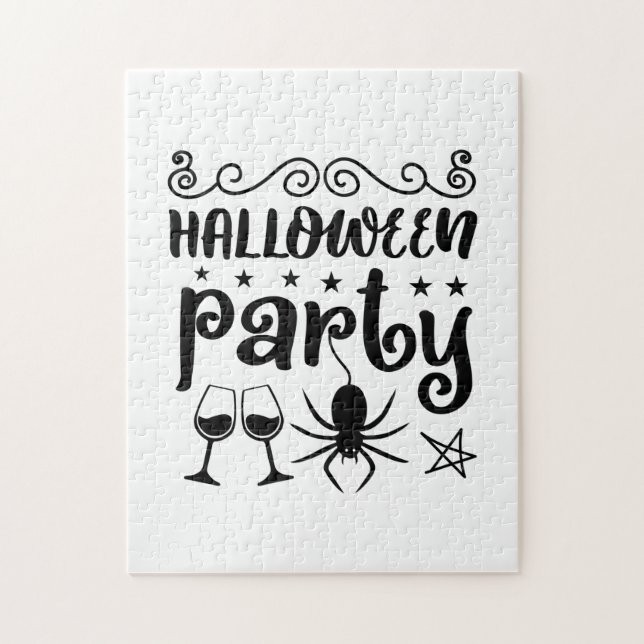 Halloween-Party Birthday Puzzle (Vertikal)