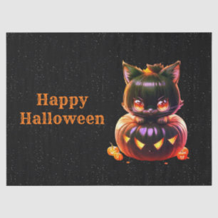 Halloween-Party Black Cat Pumpkin Horror Beängstig Seidenpapier