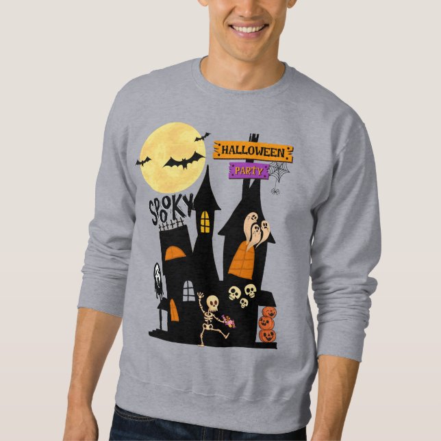 Halloween-Party Boo! Sweatshirt (Vorderseite)