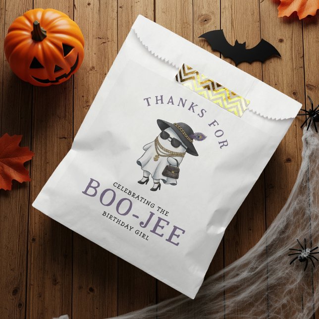 Halloween Party Boujee Ghost Geschenktütchen (Halloween Birthday Party Boujee Ghost Favor Bag
)