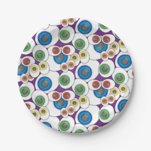 Halloween-Party Cartoon Augen Papierplatte Pappteller