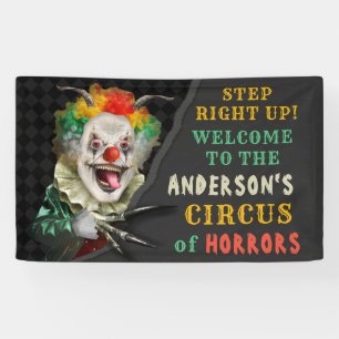Halloween-Party Circus Clown Beängstigender Karne Banner