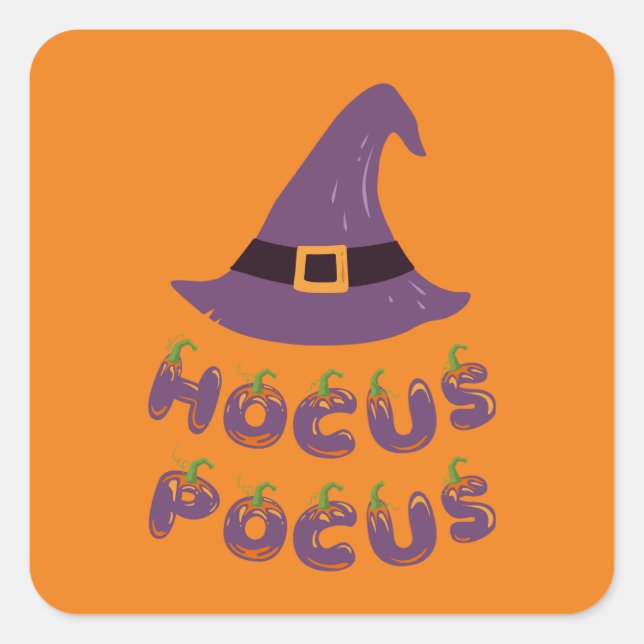 Halloween-Party Collection! Quadratischer Aufkleber (Vorderseite)