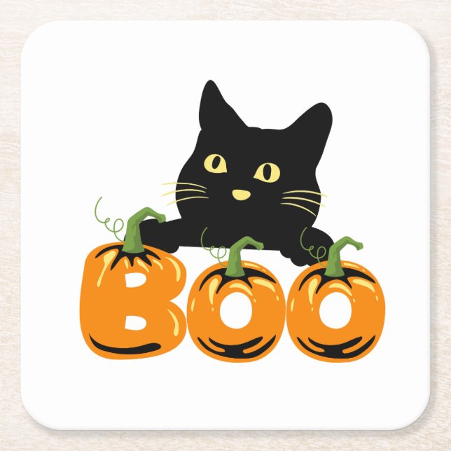 Halloween-Party Collection! Rechteckiger Pappuntersetzer (Vorderseite)