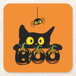 Halloween-Party Collection! Rechteckiger Pappuntersetzer