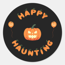 Halloween-Party Collection! Runder Aufkleber