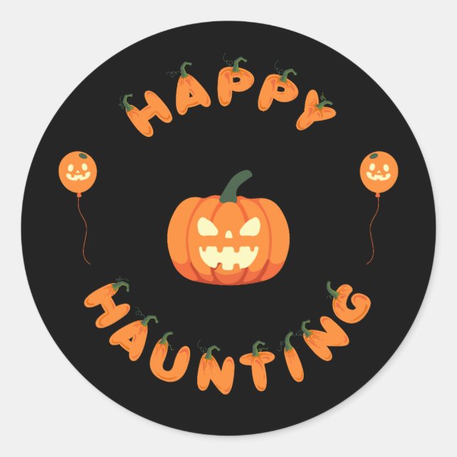 Halloween-Party Collection! Runder Aufkleber (Vorderseite)