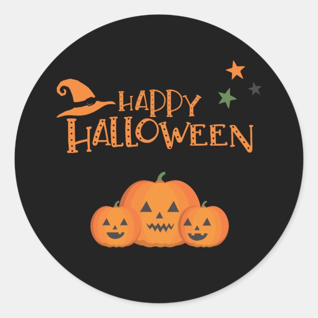 Halloween-Party Collection! Runder Aufkleber (Vorderseite)