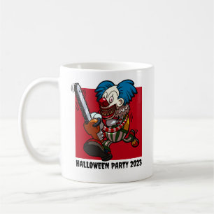 Halloween-Party Colorful Chainsaw Clown Cartoon Kaffeetasse