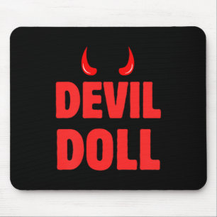 Halloween-Party-Dämonenhörner und böser dämonische Mousepad