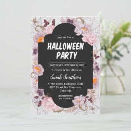 Halloween-Party der Blumenspinne Einladung