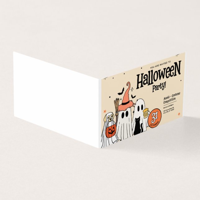 Halloween-Party der Familie (Vorderseite)