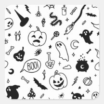 Halloween-Party-Doodmuster