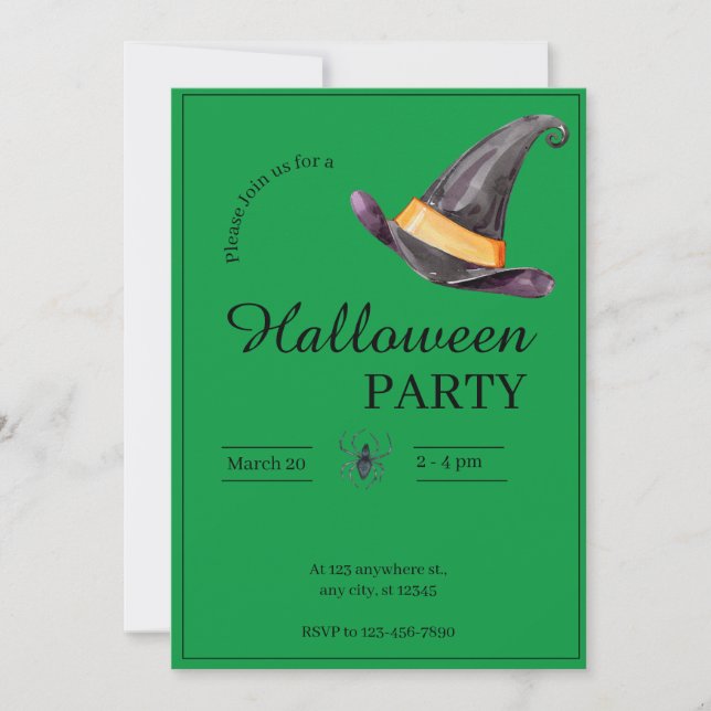 Halloween-Party Einladung (Vorderseite)