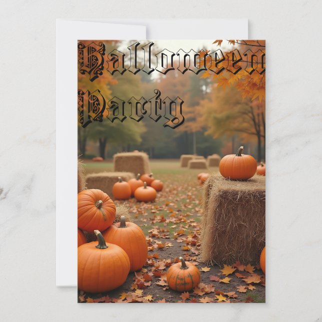 Halloween-Party-Einladung (Vorderseite)