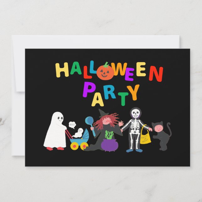 Halloween-Party Einladung (Vorderseite)