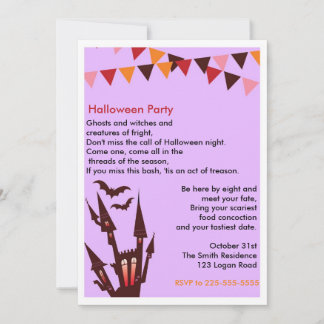 Halloween-Party Einladung
