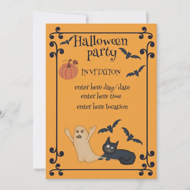 Halloween-Party Einladung (Vorderseite)