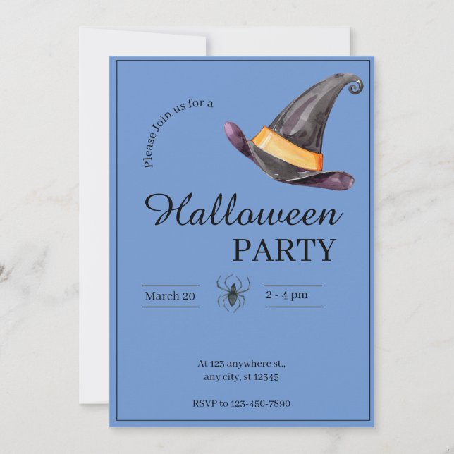 Halloween-Party Einladung (Vorderseite)