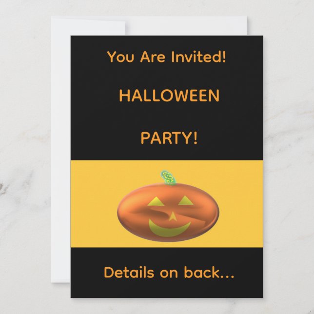 HALLOWEEN PARTY Einladung (Vorderseite)