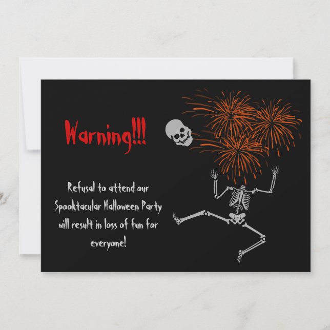 Halloween-Party Einladung (Vorderseite)
