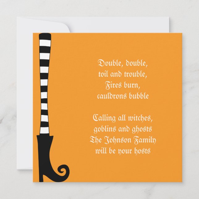 Halloween-Party Einladung (Vorderseite)